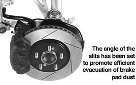 Slit-surfaced brake rotors